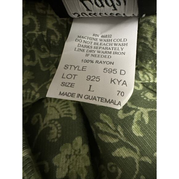 Southern Lady Women’s Green Solomon Floral Elastic Waist Capri Pants Large New - Picture 5 of 6